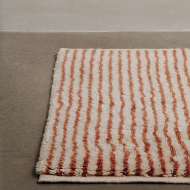 Ferm Living - Kami Knotted Rug - Off-white/Red Brown - Various Sizes