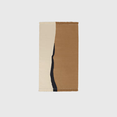 Ferm Living - Soil Kelim Rug - Dark Sand/Off-white - Various Sizes