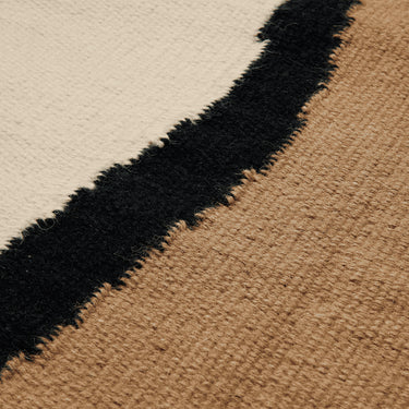 Ferm Living - Soil Kelim Rug - Dark Sand/Off-white - Various Sizes