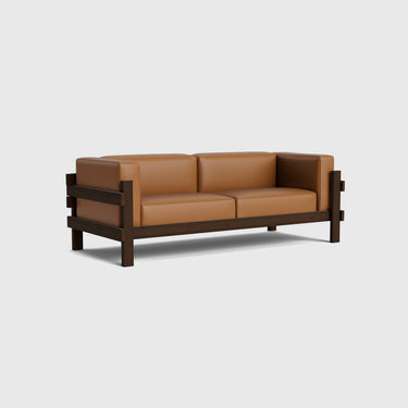 Normann Copenhagen - Kube Sofa 3 Seater with Dark Brown Frame - Various