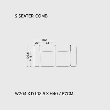 Hay - Mags Soft Sofa - Combination 1 - 2 Seater