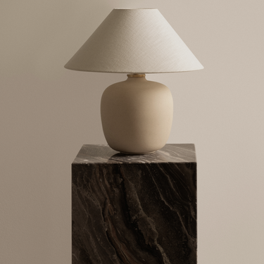 Audo Copenhagen - Marble Plinth - Galaxy Grey - Tall