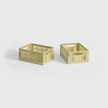 Hay - Mini Colour Crate (Set of 2) - Light Yellow