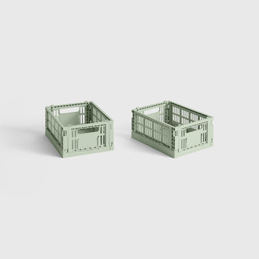 Hay - Mini Colour Crate (Set of 2) - Dark Mint