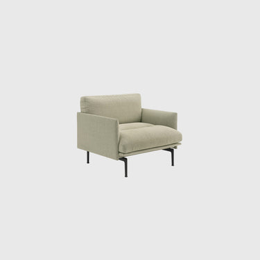 Muuto - Outline Soft - 1-Seater Chair - Aluminium or Black Legs - Various Fabrics