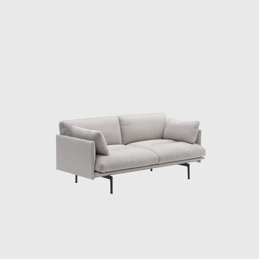 Muuto - Outline Soft Sofa 2-Seater - Aluminium or Black Legs - Various Fabrics