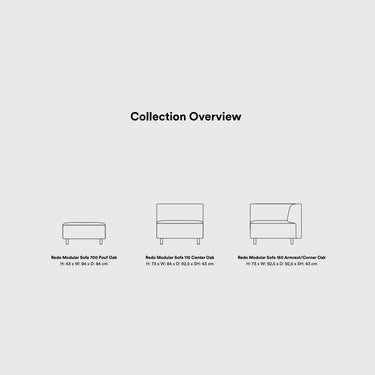 Normann Copenhagen - Redo Sofa Module 110 / Center - Various Fabrics