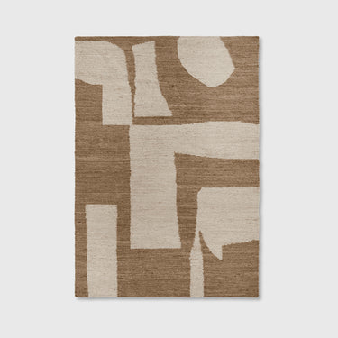 Ferm Living - Piece Rug - Off-white/Toffee - Various Sizes