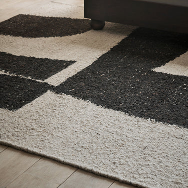 Ferm Living - Piece Rug - Off-white/Coffee - Various Sizes