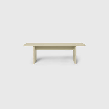 Ferm Living - Rink Bench 140cm Small - Green Tea / Eggshell