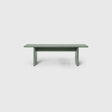 Ferm Living - Rink Bench 140cm Small - Green Tea / Eggshell