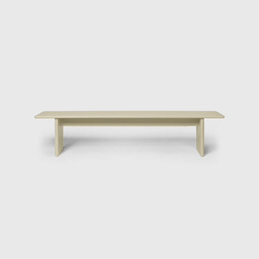 Ferm Living - Rink Bench 200cm Small - Green Tea / Eggshell