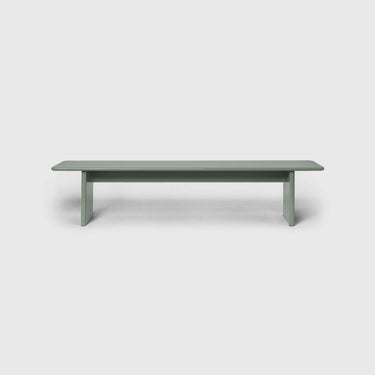 Ferm Living - Rink Bench 200cm Small - Green Tea / Eggshell