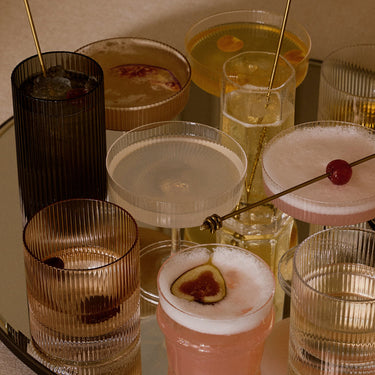 Ferm Living - Ripple Tumbler Glasses - Set of 2 - Blush