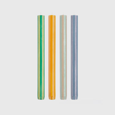 Yod & Co - Stripe Dinner Candles (set of 4) - Soft