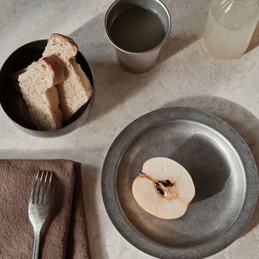 Ferm Living - Tumbled Bowl - Stainless Steel