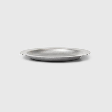 Ferm Living - Tumbled Plate - Stainless Steel