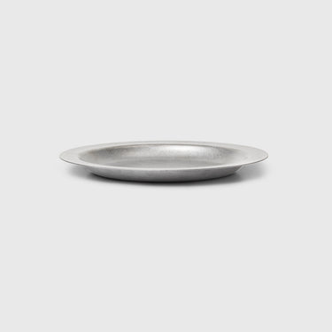 Ferm Living - Tumbled Plate - Stainless Steel