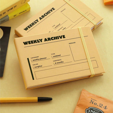 Iconic - Undated Weekly Archive Planner - Sunglow