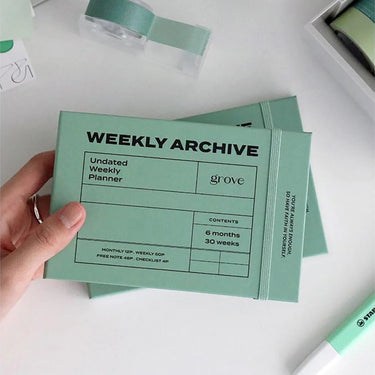 Iconic - Undated Weekly Archive Planner - Grove