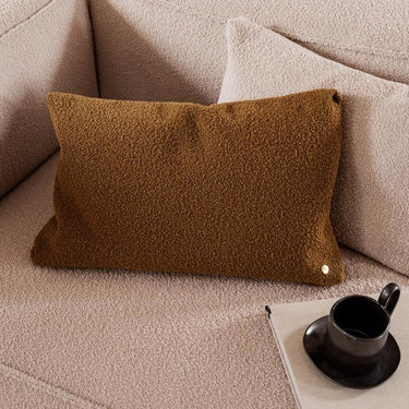 Ferm Living - Clean Cushion in Wool Boucle - Sugar Kelp