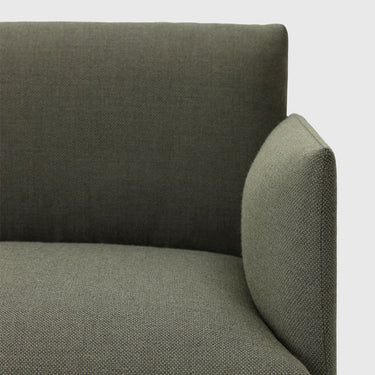 Muuto - Outline Sofa 2-Seater - Black Legs - Various Fabrics