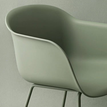 Muuto - Fiber Armchair Chair - Tube / Wood Base - Various Colours