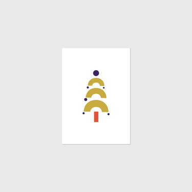 Glyph Christmas Card Tree - IYOUALL - stationery