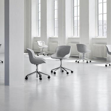Normann Copenhagen - Hyg Chair Swivel 5W Front Upholstery - Various Fabrics