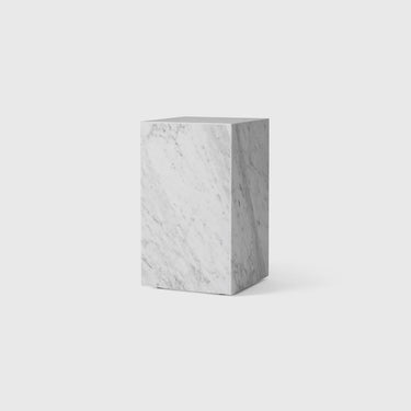 Audo Copenhagen - Marble Plinth - White - Tall 