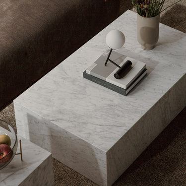 Audo Copenhagen - Marble Plinth - White Carrara - Low interior image
