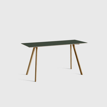 Matt Lacq Oak / Green Linoleum