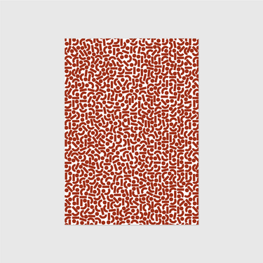 iyouall Wrapping Paper - Jumbled Glyphs - Terracotta - IYOUALL - Stationery