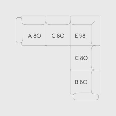 Muuto - In Situ Modular Sofa - Corner - Configuration 1
