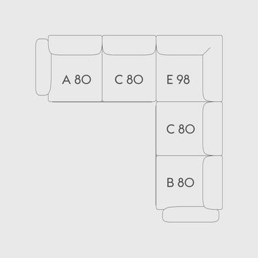 Muuto - In Situ Modular Sofa - Corner - Configuration 1