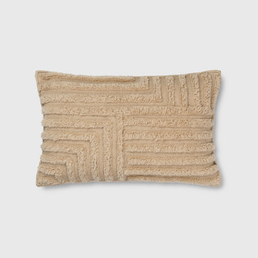 Ferm Living - Crease Wool Cushion Rectangle - Light Sand