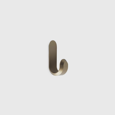 Normann Copenhagen - Curve Mini Hook (set of 2) - Matt Gold