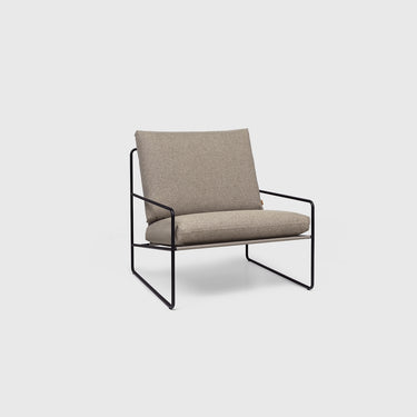 Ferm Living - Desert 1-Seater - Dolce - Black / Dark Sand
