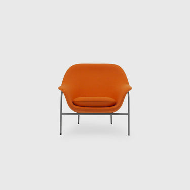 Normann Copenhagen - Drape Lounge Chair Low - Steel Leg - Various Fabrics