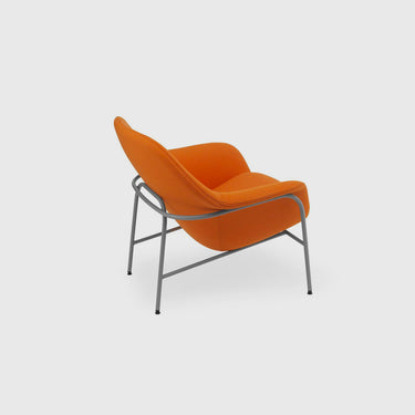 Normann Copenhagen - Drape Lounge Chair Low - Steel Leg - Various Fabrics