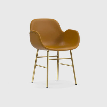 Normann Copenhagen - Form Armchair - Full Upholstery - Brass Steel