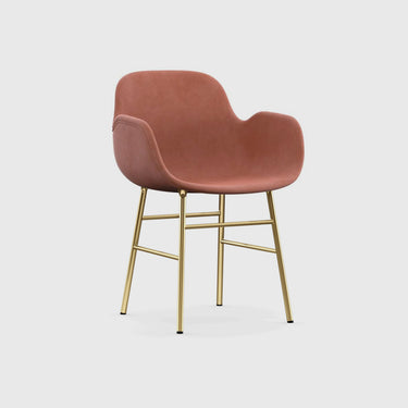 Normann Copenhagen - Form Armchair - Full Upholstery - Brass Steel