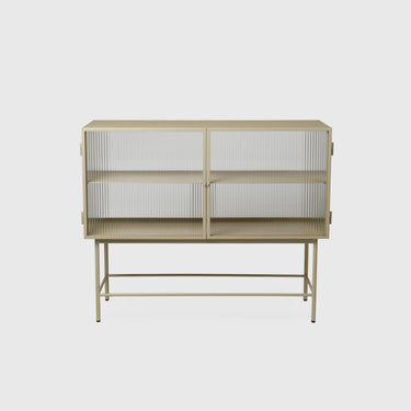 Ferm Living - Haze Sideboard with Reeded Glass - Cashmere