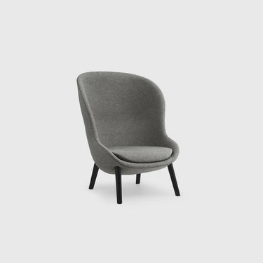 Normann Copenhagen - Hyg Lounge Chair High - Oak - Various Fabrics