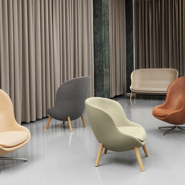 Normann Copenhagen - Hyg Lounge Chair Low - Oak - Various Fabrics