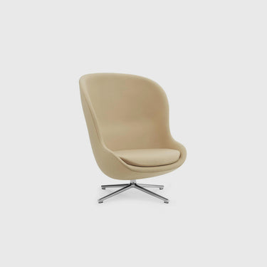 Normann Copenhagen - Hyg Lounge Chair High Swivel Aluminium - Various Fabrics