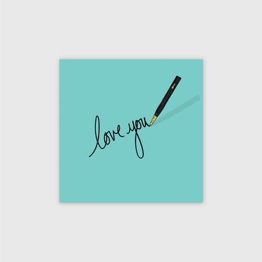 Lucy Loves Greeting Card - Pen - Love You