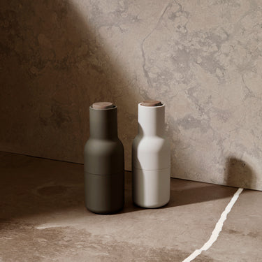 Audo Copenhagen -Bottle Grinder, 2-Piece - Green & Beige