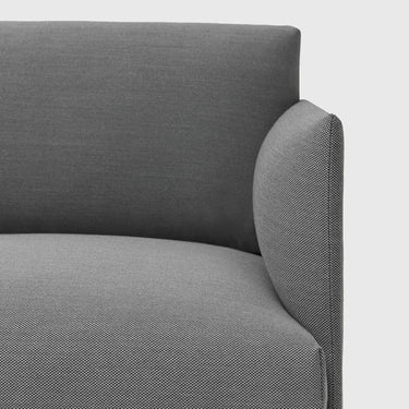 Muuto - Outline Sofa 2-Seater - Aluminium Legs - Various Fabrics