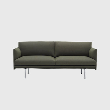 Muuto - Outline Sofa 2-Seater - Aluminium Legs - Various Fabrics